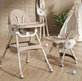 Sedia pieghevole 4in1 in beige