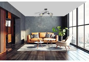 Lampadario da parete KARO 2xE27/15W/230V nero