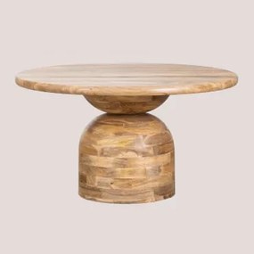 Tavolo da pranzo rotondo in legno di mango (Ø140 cm) Macbet Legno - Sklum