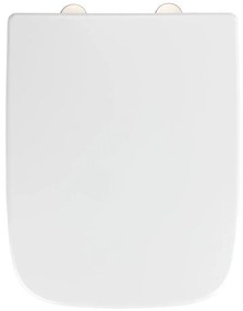 WENKO 24334100-Sedile per WC EXCLUSIVE 46,5x37 cm bianco/argento