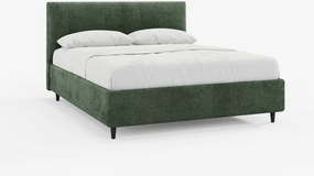 ONYX letto imbottito con vano contenitore e testiera verticale in tessuto certificato Oeko-Tex®