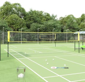 Rete Da Badminton Gialla E Nera 600x155 Cm Tessuto Pe /