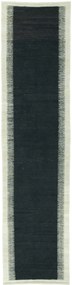Kilim Tappeto 90 x 360 Nero (Tacchino) Tessuto A Mano