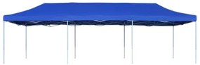 Gazebo Pieghevole Pop-Up 3x9 m Blu