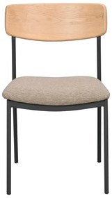 Sedie da pranzo in colore beige-naturale in set da 2 Maymont - Rowico