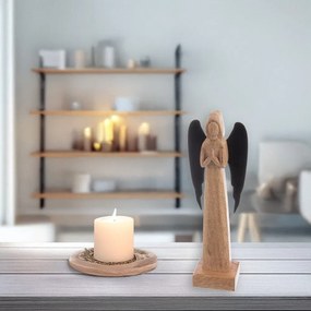 Statuetta in legno (altezza totale 27 cm) Angel – Orion