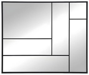 Specchio industriale L.150 x H.130 cm in Metallo Nero - MALDONIA
