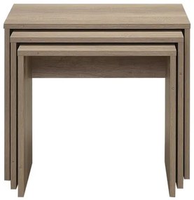 SET 3x Tavolino marrone