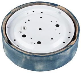 Brilagi - Plafoniera PINO 1xE27/15W/230V pino/blu Ø 27,5 cm