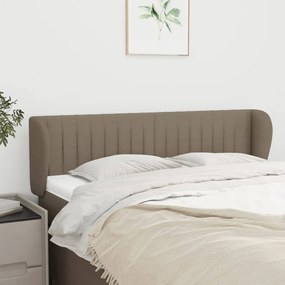 Testiera Ad Orecchio Tortora 147x23x78/88 Cm İn Tessuto /