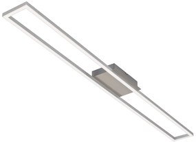 Plafoniera LED Frames argento IP20, 1800 lumen
