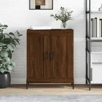 Credenza Rovere Marrone 69,5x34x90 cm in Legno Multistrato 830211