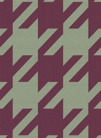 Eijffinger Wandbild Pied De XL - Burgundy Pistache