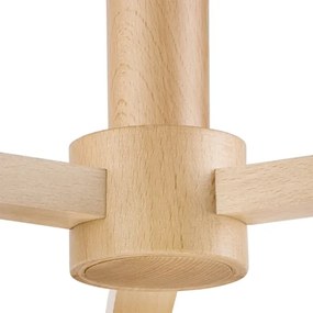 Plafoniera ELLIE 3xE27/60W/230V grigio/rovere