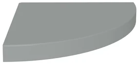 323923  floating corner shelves 2 pcs grey 35x35x3,8 cm mdf