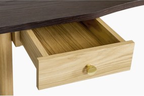 Scrivania con effetto rovere 70x140 cm Nice – Woodman