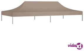 vidaXL Tetto per Tendone per Feste 6x3 m Grigio Talpa 270 g/m²