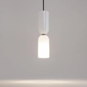Maytoni MOD177PL-01W - Lampadario a sospensione con filo MEMORY 1xE14/40W/230V bianco