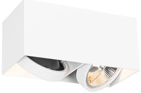 Faretto Smart bianco rettangolare 2 luci incl. 2 Wifi GU10 111mm - Box