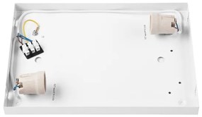 Plafoniera OAK SQUARE 2xE27/15W/230V 35x35 cm quercia