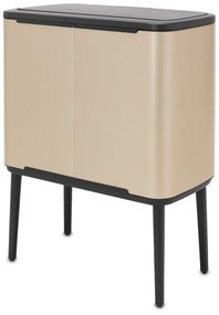 Bidone in acciaio touch in oro 36 l Bo Touch Bin - Brabantia