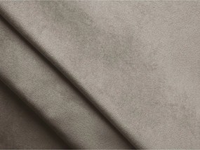 Divano angolare beige (con penisola a destra) con rivestimento in velluto Moana – Makamii