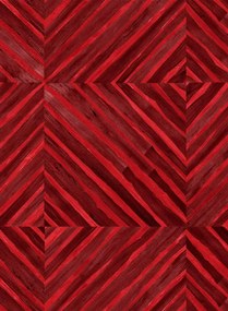 Coordonne Carta da parati Kaleido Bamboo - Scarlet