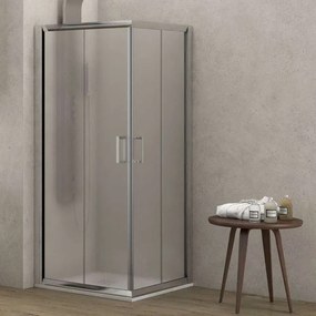 Kamalu - box doccia 80x70 altezza 180cm vetro opaco k410