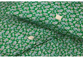 Biancheria da letto singola in cotone sateen verde 140x200 cm Pleasantly - JUNA