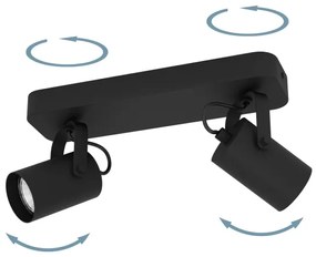 Eglo 900332 - Luce Spot a LED SOREGO 2xGU10/3W/230V