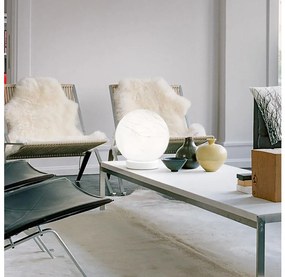 Ideal Lux - Lampada da tavolo CARTA 1xE27/25W/230V diametro 20 cm bianco