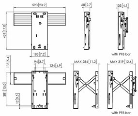 Supporto TV Vogel's 7267060