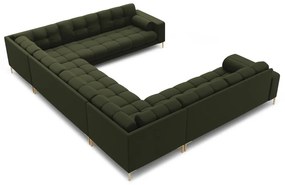 Divano a U angolare verde Bali - Cosmopolitan Design