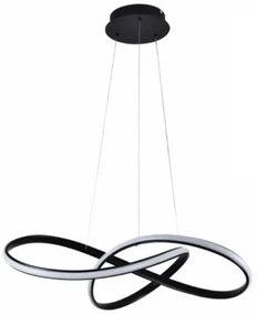 Lampadario a sospensione con filo LED dimmerabile LED/70W/230V 3000-6500K nero + telecomando