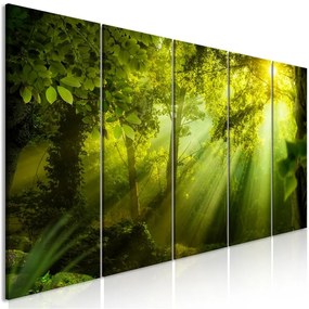 Quadro In the Sunshine (5 Parts) Narrow  Colore Giallo, Dimensioni e Misure 225x90