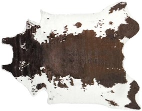 Tappeto ecopelle mucca bianco e marrone 130 x 170 cm BOGONG Beliani