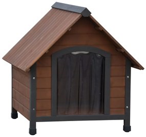 Cuccia Per Cani Ingresso İn Plastica Rustique Marrone 102x82x87cm /