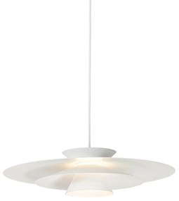 Lampada a sospensione di design bianca con LED dimmerabile in 3 fasi - Pauline