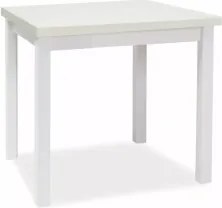 Tavolo Adam in MDF e piano laminato bianco opaco – 80x80 cm