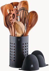 Set di 12 utensili da cucina in legno di acacia Skov