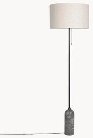 Lampada da terra con luce regolabile e base in marmo Gravity