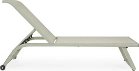 Sdraio da giardino grigio tortora in metallo regolabile Taylor – Bizzotto