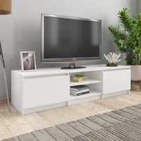 Mobile Porta TV Bianco 140x40x35,5 cm in Legno Multistrato 800648