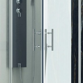 Cabina doccia 90x90 angolare 2 ante scorrevoli cristallo 6mm KF1000 - KAMALU