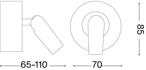 Ideal Lux - Luce Spot da parete a LED BEAN LED/3W/230V CRI 90 cromo lucido