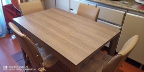 Tavolo da pranzo allungabile in legno 130x85 cm