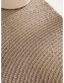 Tappeto rotondo beige in lana tessuto a mano ø 200 cm Eleni Light Beige – Hanse Home