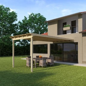 Copertura per pergola in legno Flamingo / Eagle 594 x 300 cm marrone