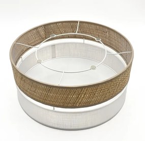 Plafoniera LED SIRJA BOHO LED/20W/230V Ø 35 cm beige/bianco