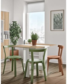 Tavolo da pranzo pieghevole con piano in rovere 76x28 cm Papillon - TemaHome